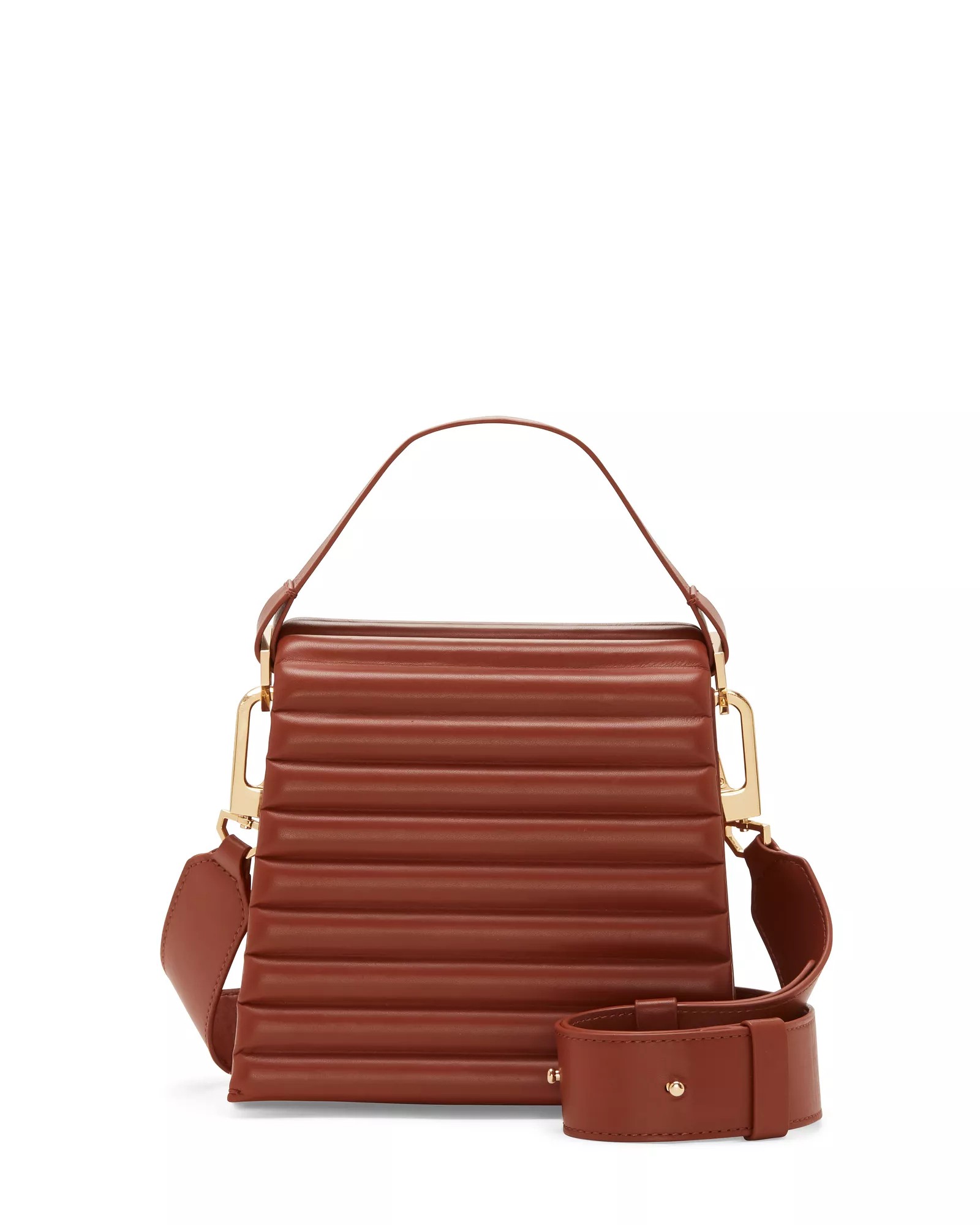 Leather crossbody bag Louise et Cie Burgundy in Leather - 26905595