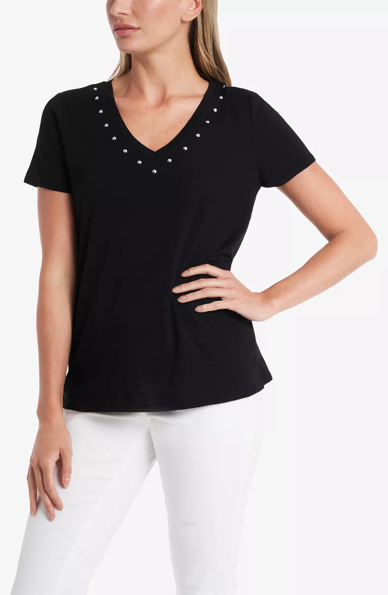 vince camuto studded top