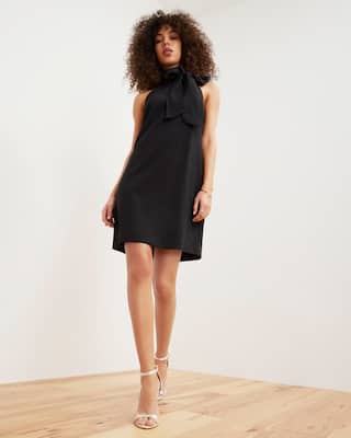 Vince Camuto Bow-Neck Dress