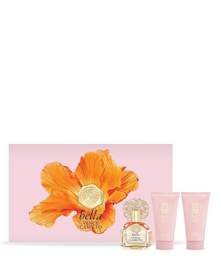 Buy Vince Camuto Bella 3Pcs Gift Set for Women, Set includes:- 3.4 oz Eau  De Parfum, 4.2 oz Fragrance Mist, 2.5 oz Shower Gel