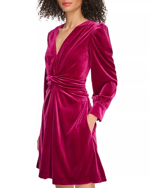 Vince Camuto Long-sleeve Velvet Dress (Plus Size)