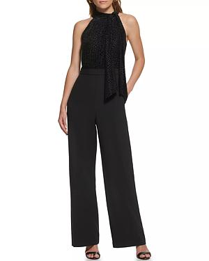 Vince Camuto Printed Pleated-back Blouse & Ponte-knit Leggings in