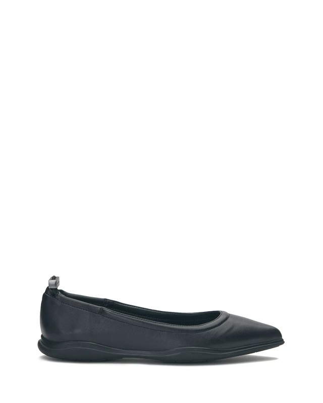 Vince Camuto Femils Black Knit Ballet Flats Flexible Fitted Comfort Shoes  (Black, 7.5) 