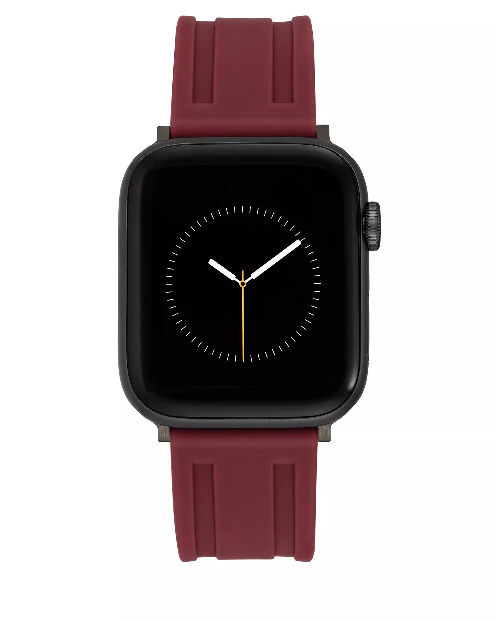 Men's Vince Camuto Silicone Band For Apple Watch Burgundy