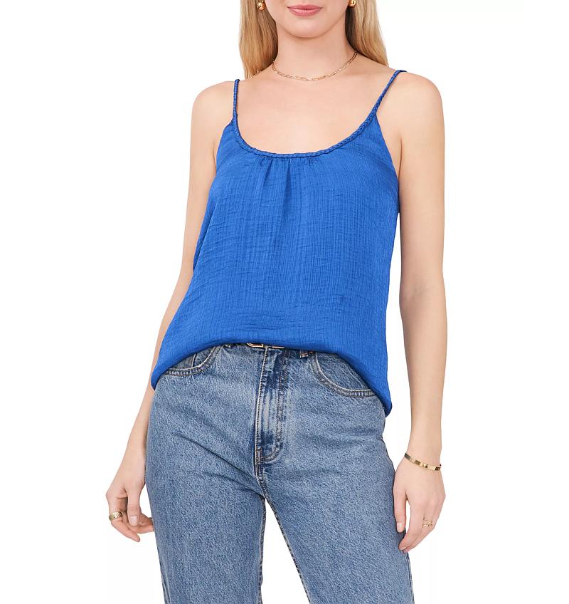 Ruched Ribbed Tank Top