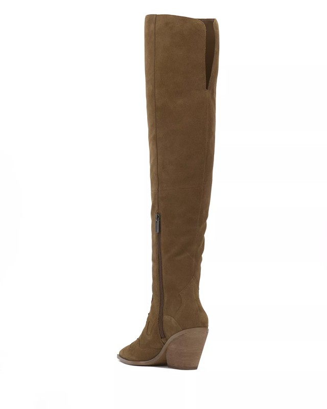 Vince Camuto Leather or Suede Heeled Tall Shaft Boot - Sangeti