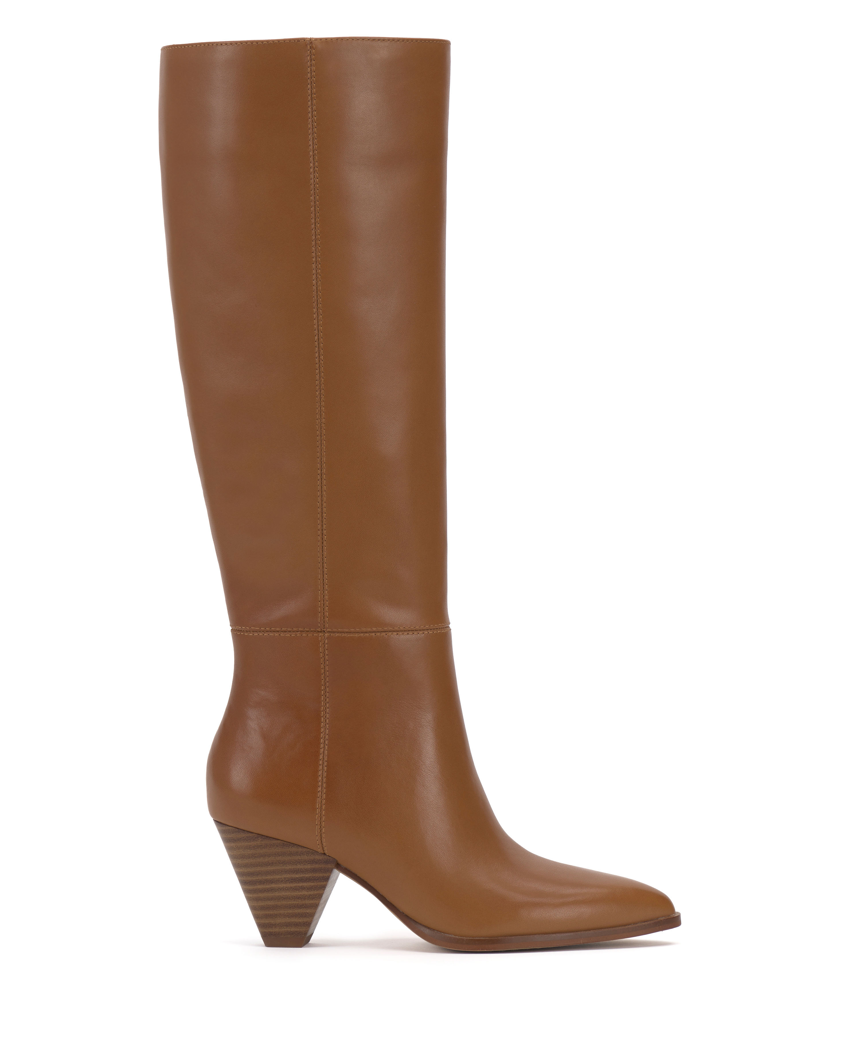 Women's Vince Camuto Buttercup Wide Calf Boots By Dress Up Size 9.5 Golden Walnut