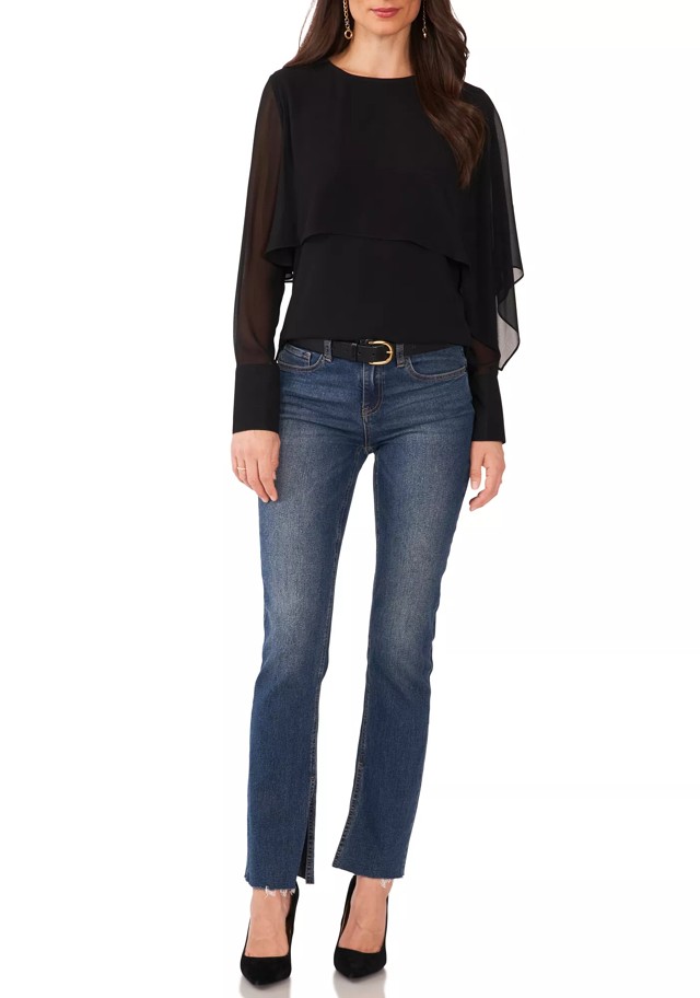 Vince Camuto Tiered-Overlay Blouse