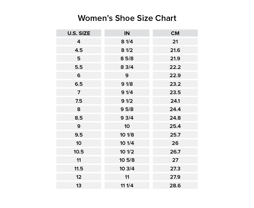 Shoe Size Guide